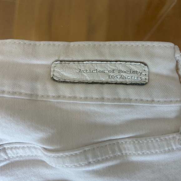 Articles of Society White Stretch Skinny Jeans - Size 30 - Picture 5 of 8